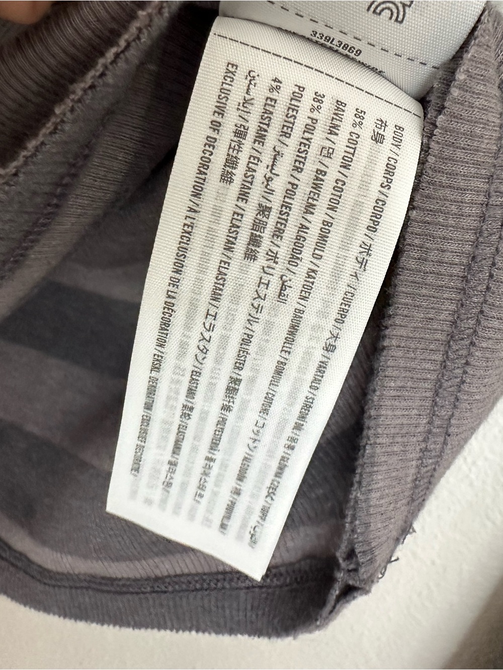 Hollister Women's Striped Long-Sleeve Crewneck Top - Gray - Picture 3 of 4